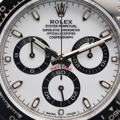 2020 ROLEX COSMOGRAPH DAYTONA WHITE DIAL PANDA 40MM 116500LN