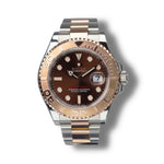 2020 ROLEX YACHTMASTER ROSE GOLD BROWN DIAL 40MM 126621