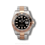 2022 ROLEX GMT MASTER II TWO TONE ROSE GOLD AND STEEL ROOTBEER 40MM 126711CHNR 'STICKERS APPLIED'