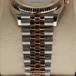 2024 ROLEX DATEJUST TWO TONE ROSE GOLD AND STEEL WHITE DIAL 36MM 126231