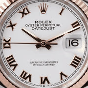 2024 ROLEX DATEJUST TWO TONE ROSE GOLD AND STEEL WHITE DIAL 36MM 126231