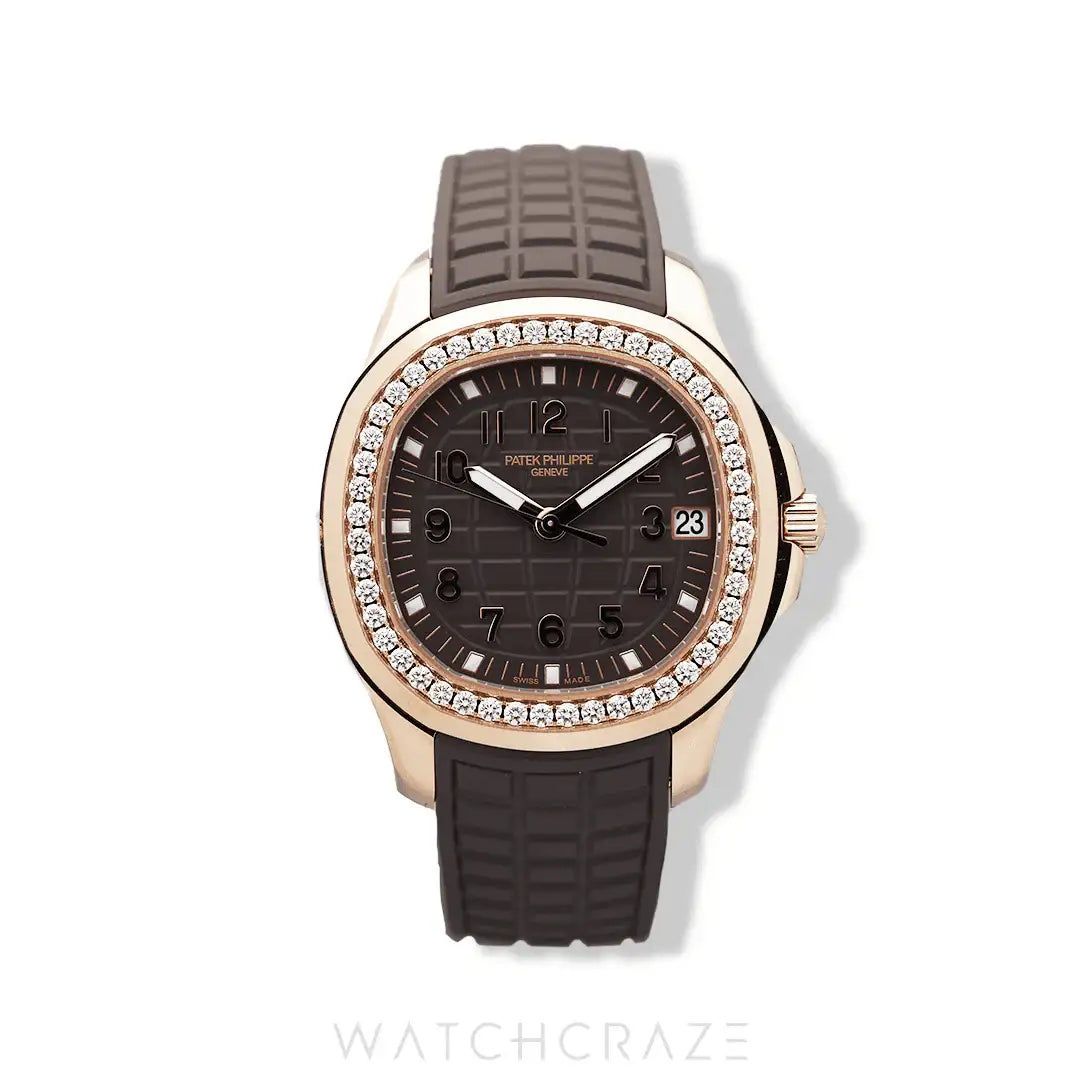 2024 PATEK PHILIPPE AQUANAUT LUCE ROSE GOLD DIAMOND BEZEL 38MM 5268/200R-01
