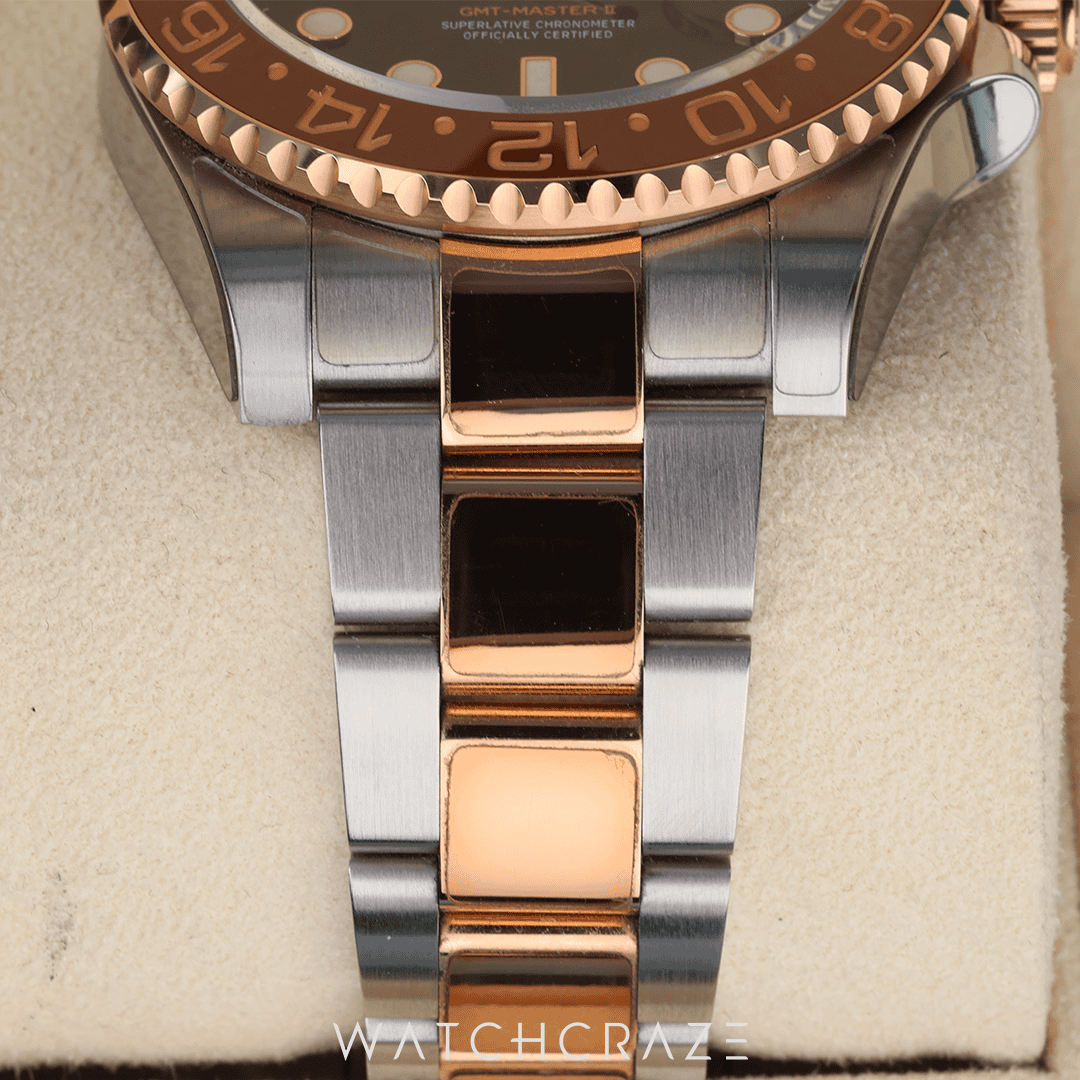 2022 ROLEX GMT MASTER II TWO TONE ROSE GOLD AND STEEL