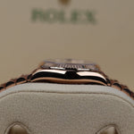 2024 LADIES ROLEX DATEJUST CHOCOLATE DIAMOND-SET DIAL EVEROSE GOLD 31MM 278275