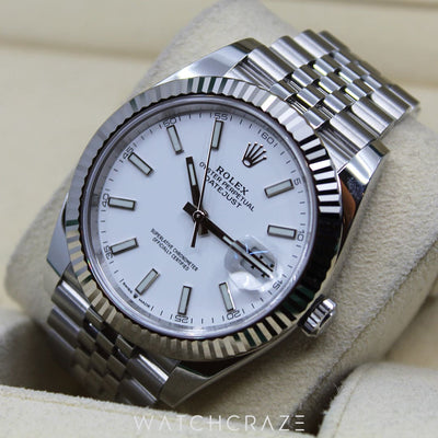 2023 ROLEX DATEJUST WHITE 41MM 126334