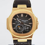 2022 PATEK PHILIPPE NAUTILUS MOON PHASE GOLD 40MM 5712R-001
