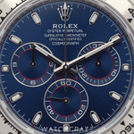 2024 ROLEX  COSMOGRAPH DAYTONA WHITE GOLD BLUE DIAL 40MM 116509
