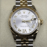 2020 ROLEX DATEJUST 31MM TWO-TONE SILVER DIAL 278273