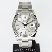 2023 ROLEX DATEJUST SILVER 36MM 126200