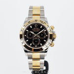 2022 ROLEX DAYTONA COSMOGRAPH TWO-TONE BLACK DIAL 40MM 116503