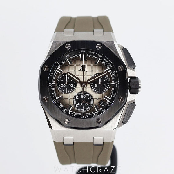2021 AUDEMARS PIGUET ROYAL OAK OFFSHORE CHRONOGRAPH TAUPE 43MM 26420SO.OO.A600CA.01