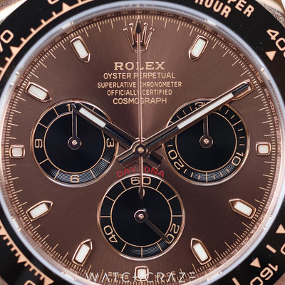 2022 ROLEX DAYTONA ROSE GOLD CHOCOLATE DIAL 40MM 116515LN