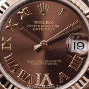 2024 ROLEX DATEJUST TWO-TONE CHOCOLATE DIAL 31MM 278271