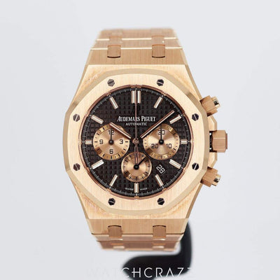 2019 AUDEMARS PIGUET ROYAL OAK CHRONOGRAPH ROSE GOLD 41MM 26331OR.00.12200R.02