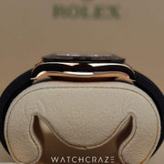 2020 ROLEX COSMOGRAPH DAYTONA BLACK DIAL EVEROSE GOLD 40MM 116515LN