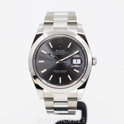 2023 ROLEX DATEJUST RHODIUM 41MM 126300