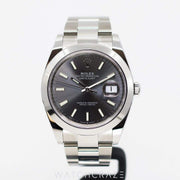2023 ROLEX DATEJUST RHODIUM 41MM 126300
