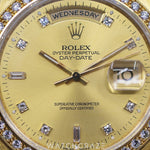 1995 Rolex Day-Date Gold Diamond Bezel 36MM 18348