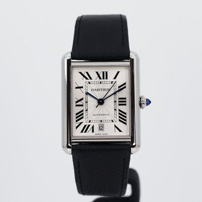 2022 CARTIER TANK MUST XL WHITE DIAL STEEL WSTA0040