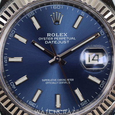 2019 ROLEX DATEJUST BLUE DIAL 41MM 126334