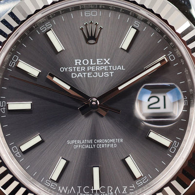 2024 ROLEX DATEJUST RHODIUM 41MM 126334