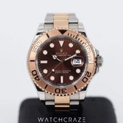 2023 ROLEX YACHT-MASTER TWO TONE CHOCOLATE DIAL 40MM 126621