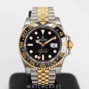 2023 ROLEX GMT MASTER II TWO TONE BLACK DIAL 40MM 126713GRNR