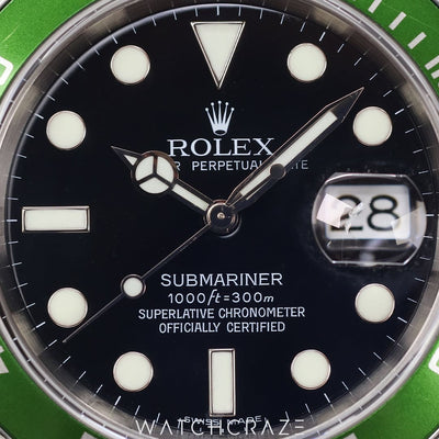 2006 ROLEX SUBMARINER BLACK DIAL ‘KERMIT’ 40MM 16610LV