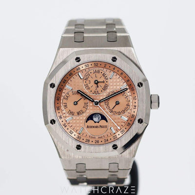 2021 AUDEMARS PIGUET ROYAL OAK PERPETUAL CALENDAR SALMON 41MM 26615TI.OO.1220TI.01