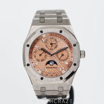 2021 AUDEMARS PIGUET ROYAL OAK PERPETUAL CALENDAR SALMON 41MM 26615TI.OO.1220TI.01