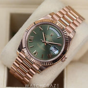 2023 ROLEX DAY-DATE ROSE GOLD OLIVE GREEN DIAL 40MM 228235