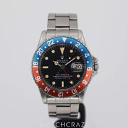 1972 ROLEX GMT MASTER "PEPSI" 40MM 1675 FULL SET
