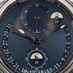 PARMIGIANI FLEURIER TORIC HEMISPHERES RETROGRADE STEEL BLUE PFC901-1020001-300182