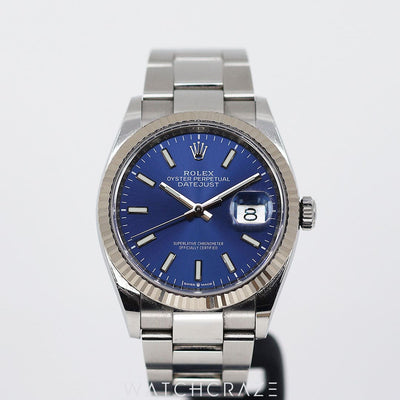 2020 ROLEX DATEJUST BLUE DIAL 36MM 126234