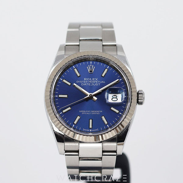 2020 ROLEX DATEJUST BLUE DIAL 36MM 126234