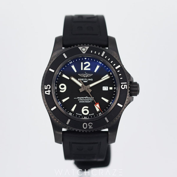 2021 BREITLING SUPEROCEAN AUTOMATIC BLACK STEEL 46MM M17368