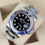 2021 ROLEX GMT MASTER II BLACK DIAL 40MM “BATMAN” 126710BLNR