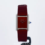 2023 CARTIER TANK MUST CLARET LAQUERED DIAL WSTA0054