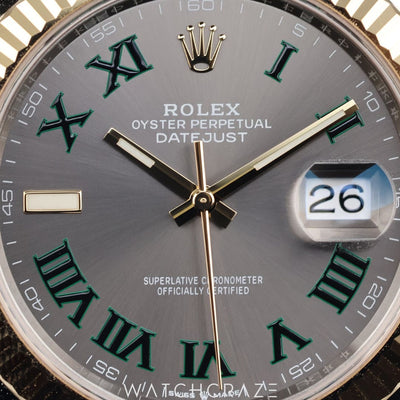 2024 ROLEX DATEJUST WIMBLEDON DIAL STEEL AND GOLD 41MM 126333