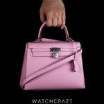 2022 HERMES KELLY 25 EPSON MAUVE SYLVESTRE 001010H0638968