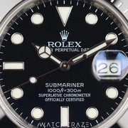 2017 ROLEX SUBMARINER DATE CERAMIC BEZEL 40MM 116610LN
