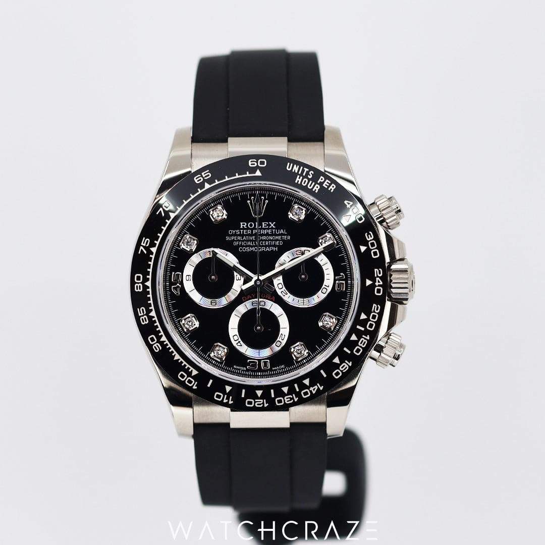 2022 ROLEX COSMOGRAPH DAYTONA WHITE GOLD OYSTERFLEX 40MM 116519LN