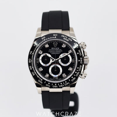 2022 ROLEX COSMOGRAPH DAYTONA WHITE GOLD OYSTERFLEX 40MM 116519LN