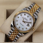 2022 ROLEX DATEJUST TWO-TONE MOTHER OF PEARL DIAL 41MM 126333