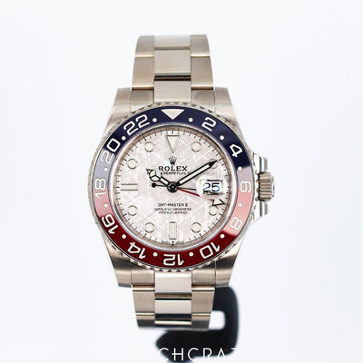 2022 ROLEX GMT MASTER II 18K WHITE GOLD METEORITE DIAL 40MM 126719BLRO