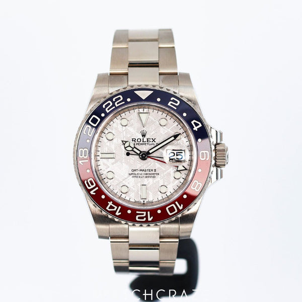 2022 ROLEX GMT MASTER II 18K WHITE GOLD METEORITE DIAL 40MM 126719BLRO