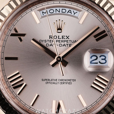 2022 ROLEX DAY-DATE EVEROSE SUNDUST DIAL 40MM 228235