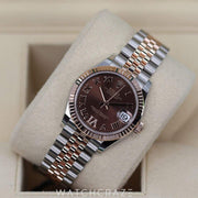 2024 ROLEX DATEJUST TWO-TONE CHOCOLATE DIAL 31MM 278271