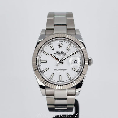 2022 ROLEX DATEJUST WHITE DIAL 41MM 126334 STAINLESS STEEL