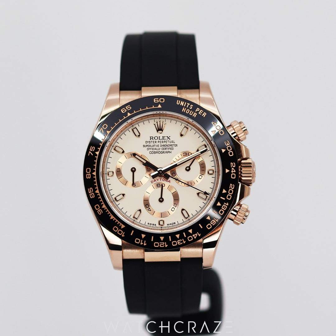 2018 ROLEX DAYTONA ROSE GOLD IVORY DIAL 40MM 116515LN